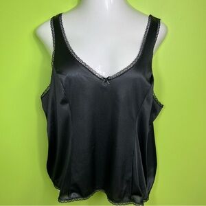 Vassarette vintage Classics Camisole Cami black size XL